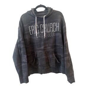 Eric Church Hoodie Heart & Soul Official Merch Women XXL Black Camo Country EUC